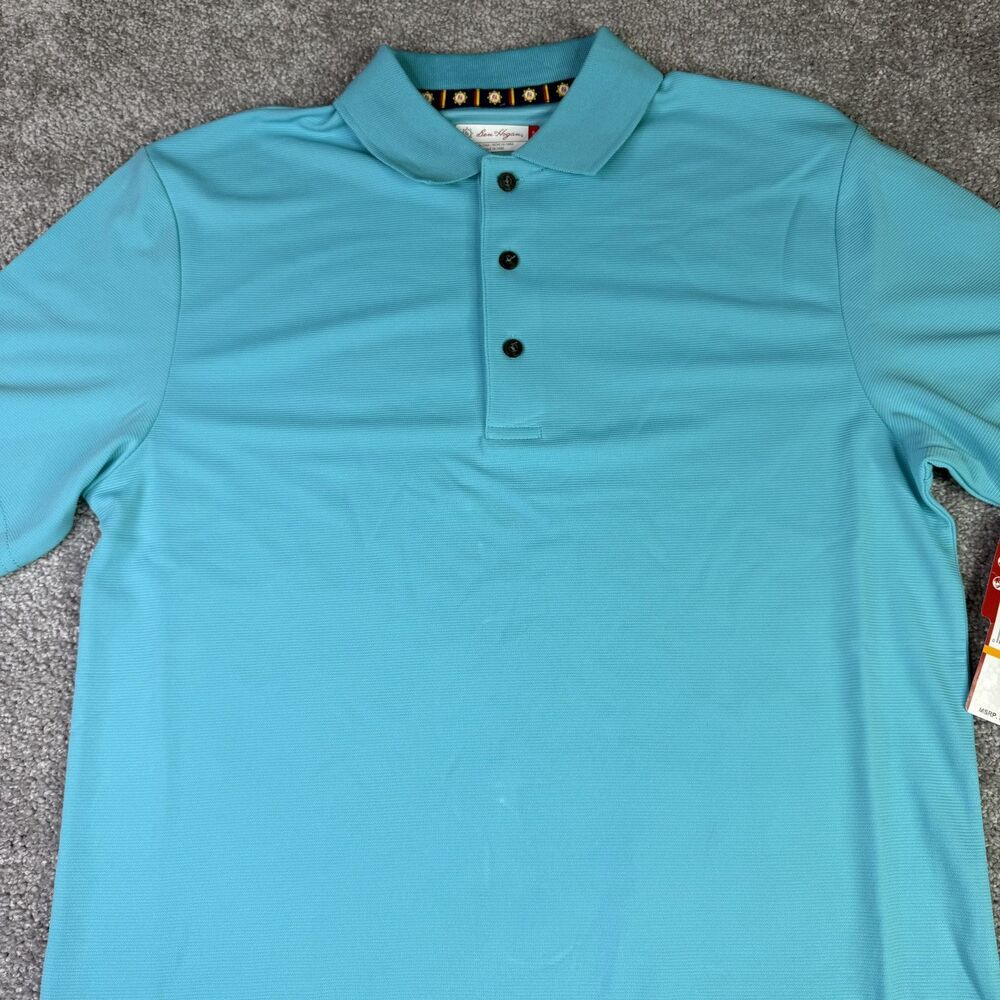 Ben Hogan Shirt Men’s Small Blue Moisture Wicking Performance Golf Polo